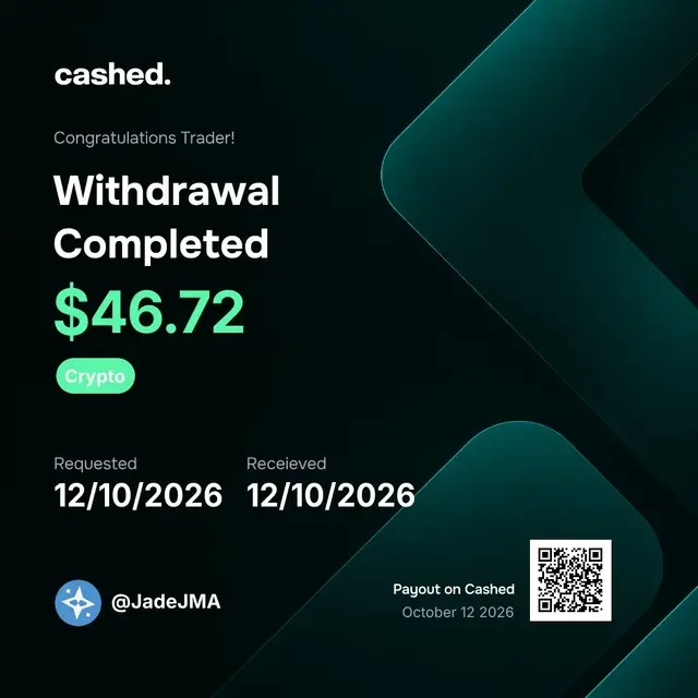 Cashed payout certificate for $46.72, 12 Oct 2026